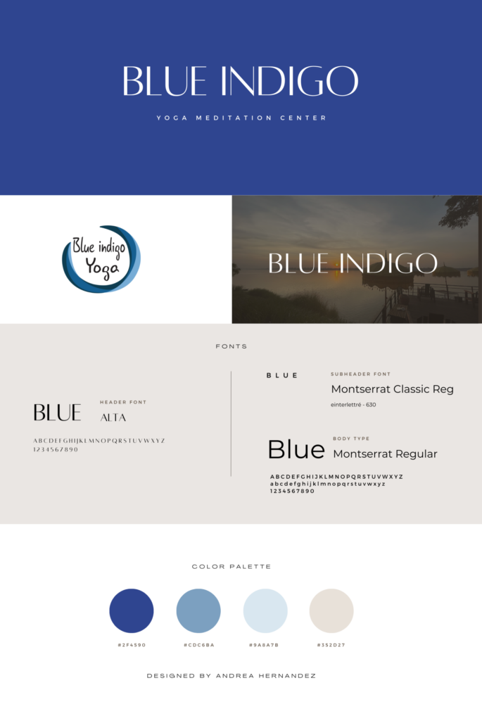 BLUE INDIGO - Brand identity